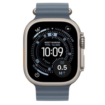 Apple Watch Ultra 3 GPS + Cellular 49mm Natural Titanium Case with Anchor Blue Ocean Band
