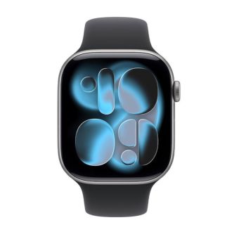 Apple Watch Series 11 GPS 42mm Space Grey Aluminium Case with Black Sport Band - S/M