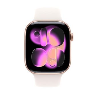 Apple Watch Series 11 GPS 42mm Rose Gold Aluminium Case with Light Blush Sport Band - M/L