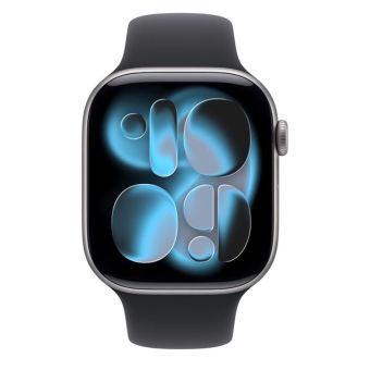Apple Watch Series 11 GPS 46mm Space Grey Aluminium Case with Black Sport Band - M/L