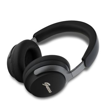 Guess PU Leather Script Logo ANC/ENC bezdrôtové slúchadlá GUBHC22PSFCSMK čierne