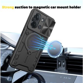 Obal Rotating Ring Armor Xiaomi Redmi 15 4G/5G červený