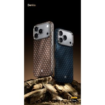 Obal Benks Magnetic Armor Air Grid Kevlar Metal Frame Apple iPhone 17 zlatý