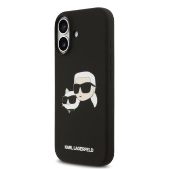 Obal Karl Lagerfeld Liquid Silicone Double Heads MagSafe Apple iPhone 17 KLHMP17SSKCHPPLK čierny