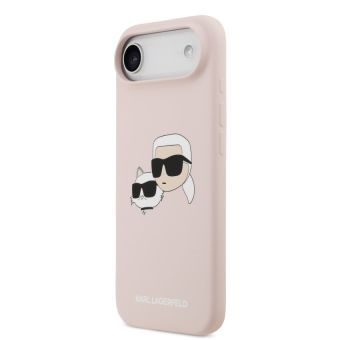 Obal Karl Lagerfeld Liquid Silicone Double Heads MagSafe Apple iPhone Air KLHMP17MSKCHPPLP ružový