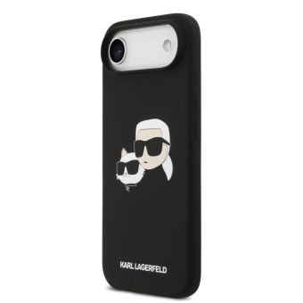 Obal Karl Lagerfeld Liquid Silicone Double Heads MagSafe Apple iPhone Air KLHMP17MSKCHPPLK čierny