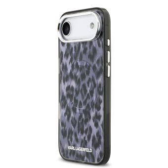Obal Karl Lagerfeld IML Leopard MagSafe Apple iPhone Air KLHMP17MHDLEOICK sivý