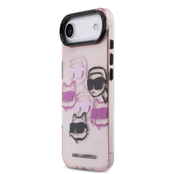 Obal Karl Lagerfeld IML Multi K&CH Heads Apple iPhone Air KLHCP17MHMCHKCOP ružový