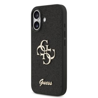 Obal Guess PU Fixed Glitter 4G Metal Logo Apple iPhone 17 GUHCP17SHG4SGK čierny