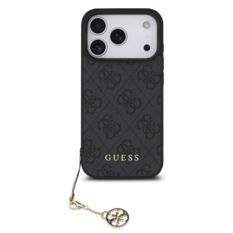 Obal Guess 4G Charm Apple iPhone 17 Pro Max GUHMP17XGF4GCK sivý