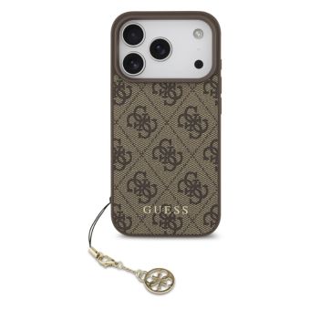 Obal Guess 4G Charm Apple iPhone 17 Pro GUHMP17LGF4GCW hnedý