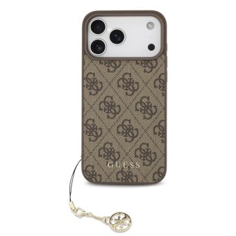 Obal Guess 4G Charm Apple iPhone 17 Pro Max GUHMP17XGF4GCW hnedý