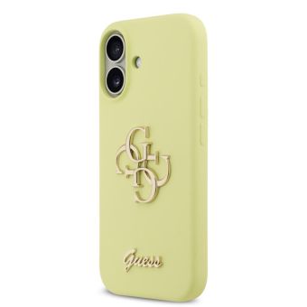 Obal Guess Liquid Silicone 4G Metal Logo Apple iPhone 17 GUHCP17SSC4GLMY žltý