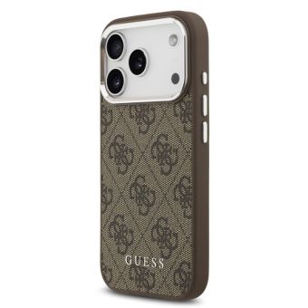 Obal Guess 4G MagSafe Apple iPhone 17 Pro GUHMP17LP4GSSMCW hnedý