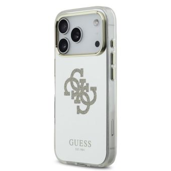 Obal Guess PC/TPU Mirror 4G Glitter Logo MagSafe Apple iPhone 17 Pro Max GUHMP17XHMR4GDG zlatý