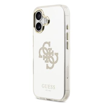 Obal Guess PC/TPU Mirror 4G Glitter Logo MagSafe Apple iPhone 17 GUHMP17SHMR4GDG zlatý