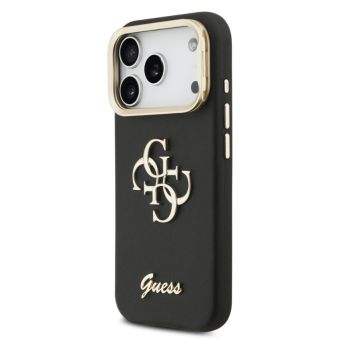 Obal Guess PU Grained 4G Logo Stand Camera Frame Apple iPhone 17 Pro GUHCP17LPCS4GSK čierny