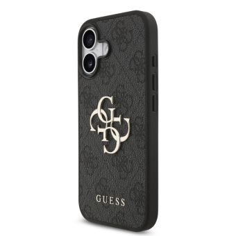 Obal Guess PU 4G Metal Logo Apple iPhone 17 GUHCP17S4GMGGR sivý