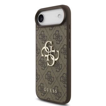 Obal Guess PU 4G Metal Logo Apple iPhone Air GUHCP17M4GMGBR hnedý