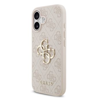 Obal Guess PU 4G Metal Logo Apple iPhone 17 GUHCP17S4GMGPI ružový