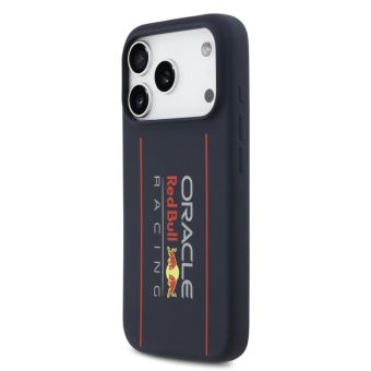 Obal Red Bull Silicone Vertical Logo MagSafe Apple iPhone 17 Pro Max RBHMP17X24SIOLRV modrý