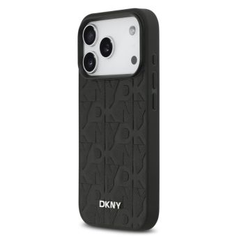 Obal DKNY PU Leather Grid Pattern Magsafe Apple iPhone 17 Pro Max DKHMP17XPSGPHMK čierny