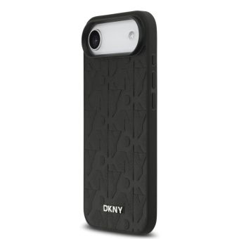 Obal DKNY PU Leather Grid Pattern Magsafe Apple iPhone Air DKHMP17MPSGPHMK čierny
