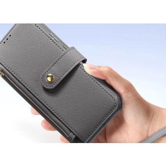 Obal Dux Ducis Lawa Leather Detachable Magnetic Wallet Samsung Galaxy S25 Ultra 5G S938 sivý