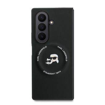 Obal Karl Lagerfeld PU Karl and Choupette Heads Magnetic Samsung Galaxy Z Fold7 5G F966 KLHMZFD7PSMLRKCK čierny