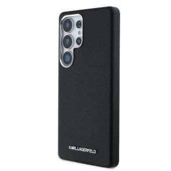Obal Karl Lagerfeld PU Saffiano Metal Logo and Frame Samsung Galaxy S25 Ultra 5G S938 KLHMS25LPSAFWMCK čierny