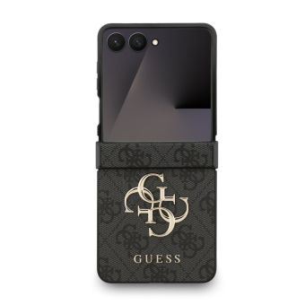 Obal Guess PU 4G Metal Logo Samsung Galaxy Z Flip7 5G F766 GUHCZF74GMGGR sivý