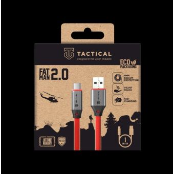 Tactical Fat Man 2.0 USB-A/USB-C 1m 60W 3A červený