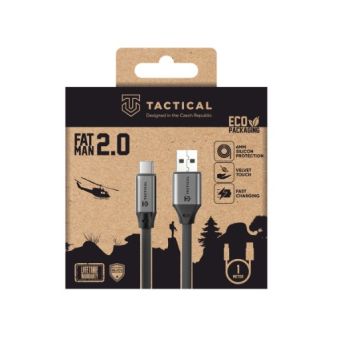 Tactical Fat Man 2.0 USB-A/USB-C 1m 60W 3A šedý