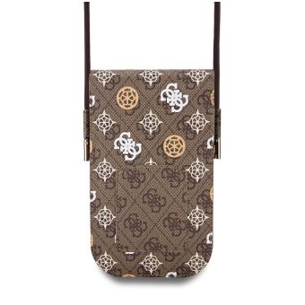 Obal Guess PU 4G Peony Multicolor Uni GUOWBP4PEWPW hnedá