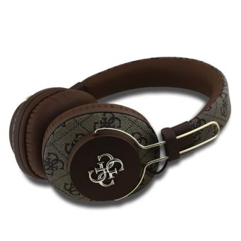 Guess PU 4G Metal Logo ENC bezdrôtové slúchadlá GUBHS72P4FC4MW hnedé