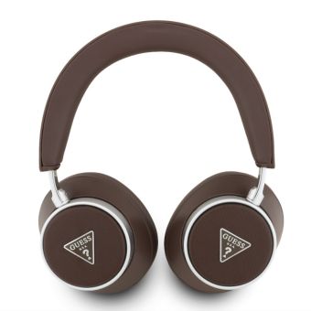 Guess PU Saffiano Triangle Logo ENC bezdrôtové slúchadlá GUBHC15PGMRTRW hnedé