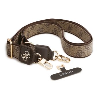 Guess Crossbody Popruh PU 4G Metal Logo GUUCNP4AGMW hnedý