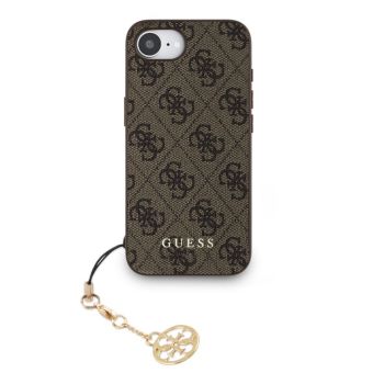 Obal Guess 4G Charm Apple iPhone 16e GUHCPSE4GF4GCW hnedý