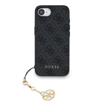 Obal Guess 4G Charm Apple iPhone 16e GUHCPSE4GF4GCK sivý