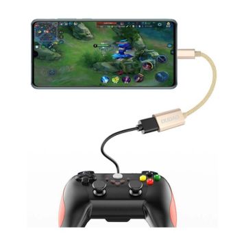 Dudao L15T OTG Adaptér USB-C/USB-A šedý