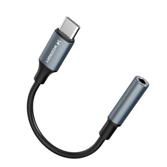 Wozinsky WACM-01, USB-C/3.5mm Mini jack adaptér, čierny