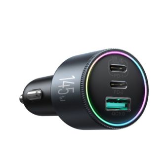 Joyroom JR-CCN07 145W 2xUSB-C/USB-A + 100W JR-CCN07 kábel čierna