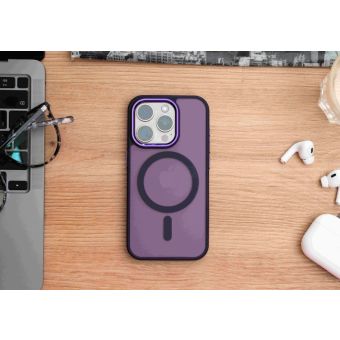 Obal SWISSTEN MagStick FLEX Apple iPhone 12/12 Pro fialový