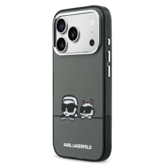 Obal Karl Lagerfeld IML K&CH Heads Logo MagSafe Apple iPhone 17 Pro KLHMP17L6HPKACK čierny