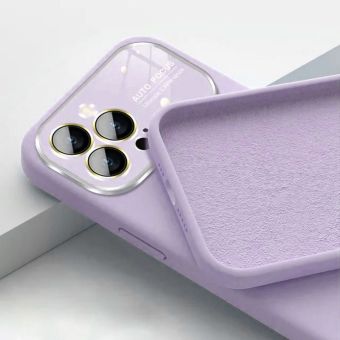 Obal Soft Silicone Lens Apple iPhone 12 fialový