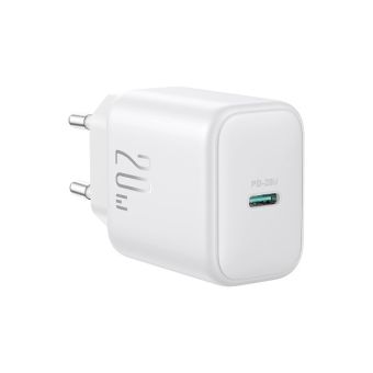 Joyroom JR-TCF20, USB-C PD 20W + kábel 1m USB-C/Lightning, biela