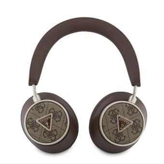 Guess PU 4G Triangle Logo ENC bezdrôtové slúchadlá GUBHC15P4MRCTW hnedé