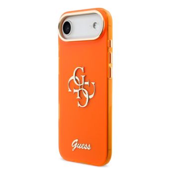 Obal Guess IML 4G Script Metal Logo Apple iPhone Air GUHCP17M5HC4MLSO oranžový