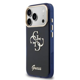 Obal Guess IML 4G Script Metal Logo Apple iPhone 17 Pro Max GUHCP17X5HC4MLSB modrý
