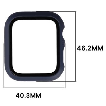 Ochranné puzdro/sklo Bizon Case+Glass Apple Watch SE 3/SE 2/SE/6/5/4 44mm tmavo-modré